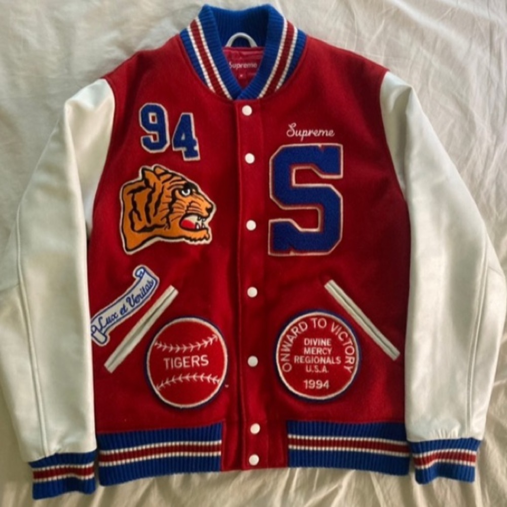 Supreme tiger varsity jacket